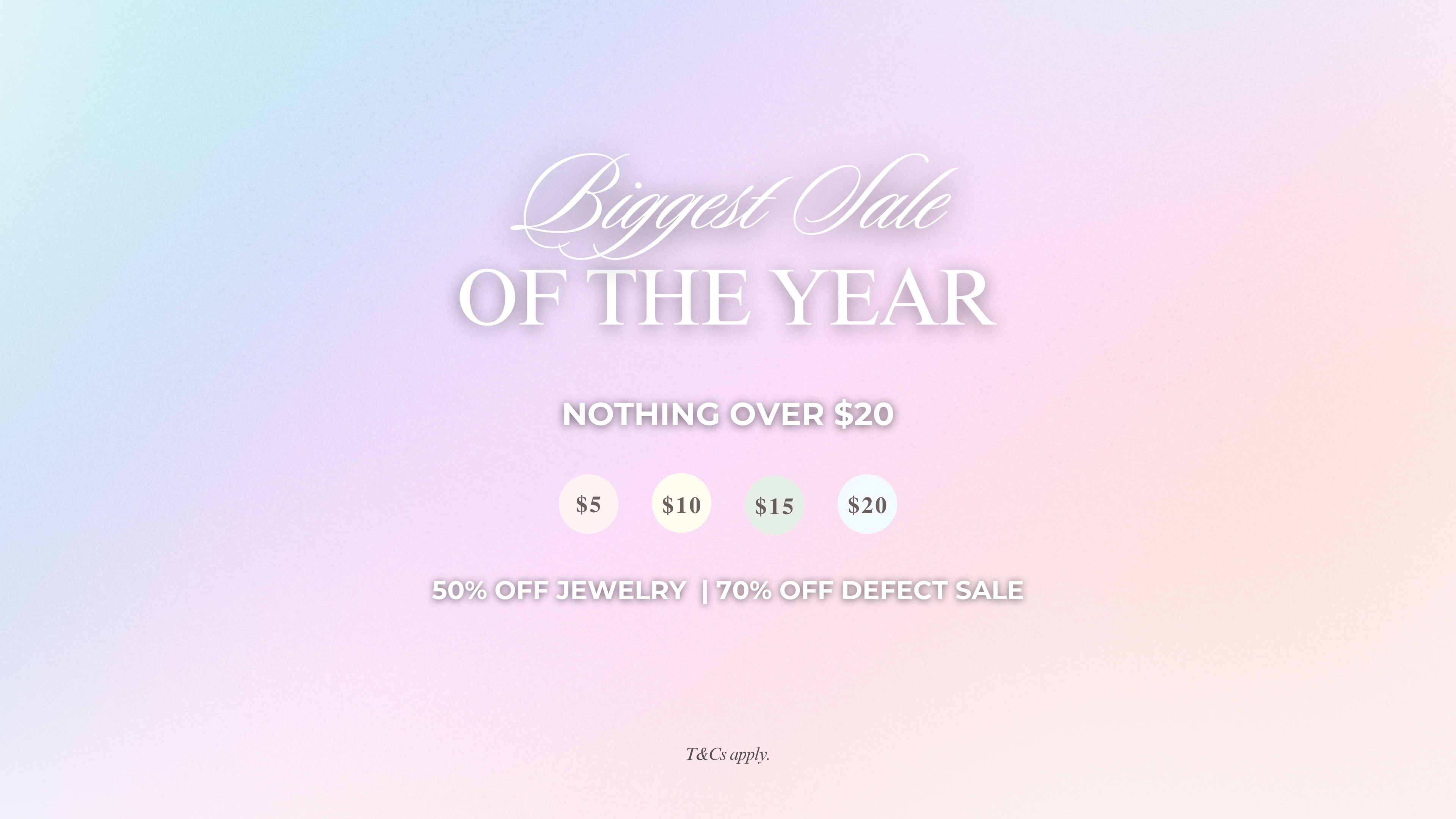 11:11 SALE: $5-20 STOREWIDE