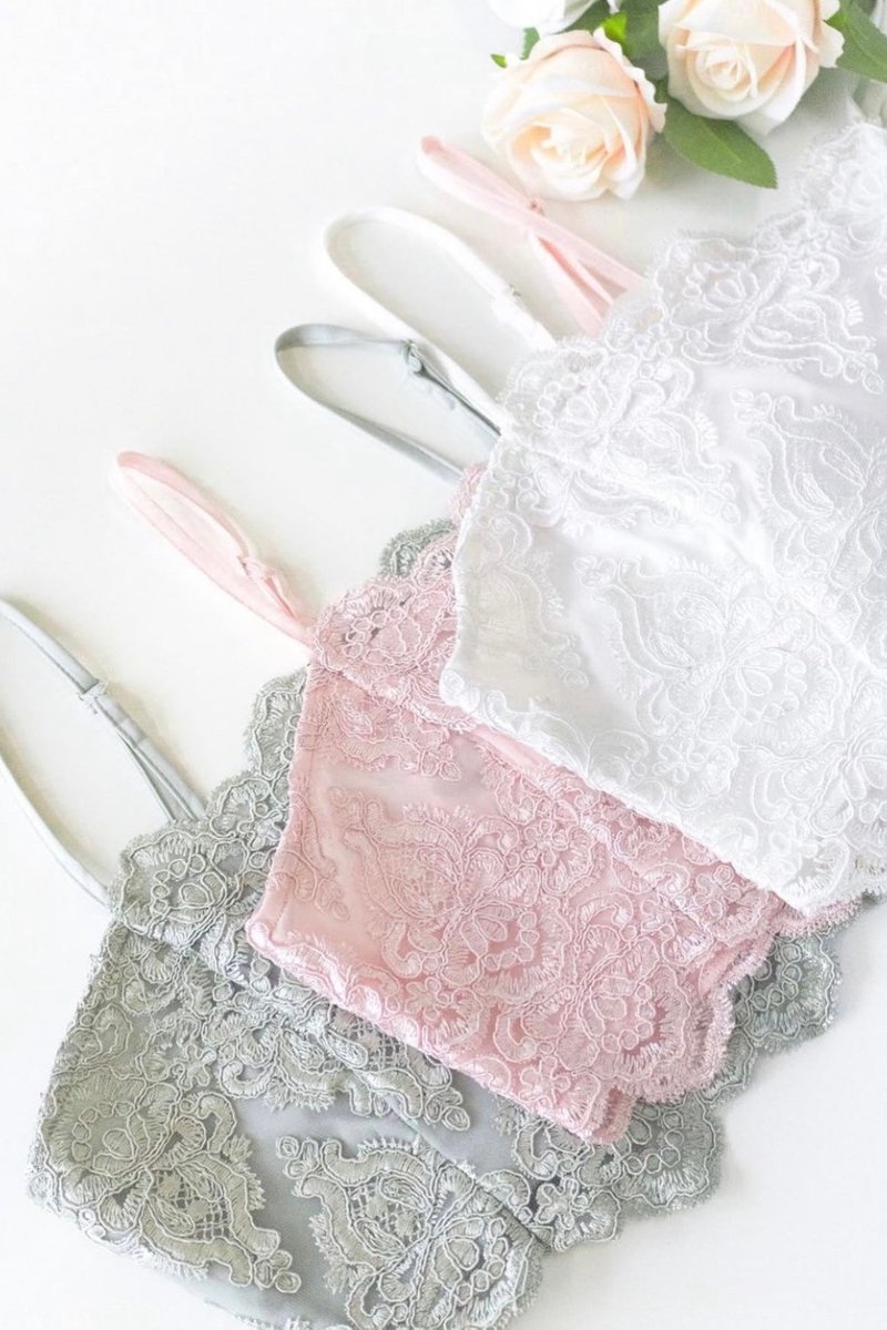 Victoria Lace Top in Mint Sage 